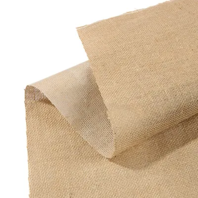 100% Natural Jute Fabric with PE Coated Burlap Fabric Waterproof