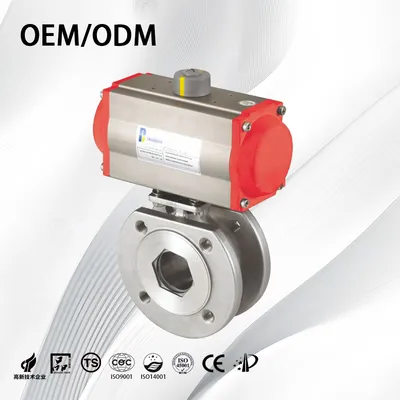 Stainless Steel Industrial OEM/ODM Non-Retention Thin Ball Valve with Electric Actuator