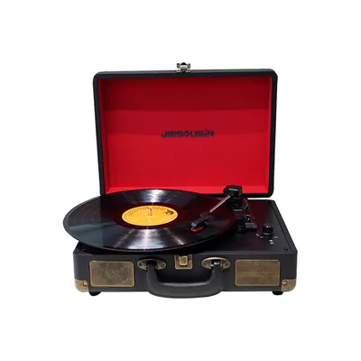 Factory Wholesale Custom R103 HiFi Sound Quality Portable Suitcase Turntable Gramophone Vinyl Record Player