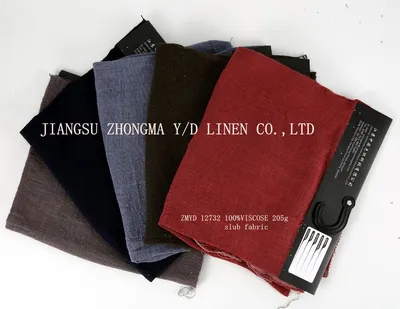 Zmyd 12732 100%Viscose Slub Fabric