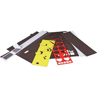Kiss-Cut Isotropic Rubber Magnetic Sheet with Self-Adhesive Tape