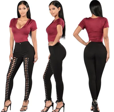 2021 Hot Sale Women's Fashion Jeans Leggings with Stitching