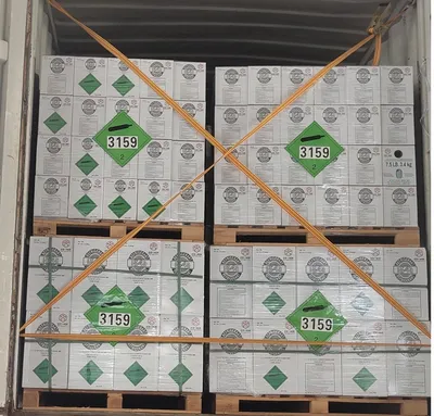 13.6kg DOT-39 Nrc Packed Pure R134A Refrigerant for Japan South Korea