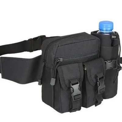 Custom Logo Solid Color Nylon Waterproof Multi Function Outdoor Running Tactical Bag
