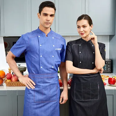 Custom Logo Kitchen Cooking Restaurant Chef Cook Uniform