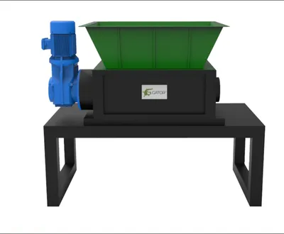 Two Shaft Small-Size for Shredding Solid Waste, Plastic, Metal Shredder