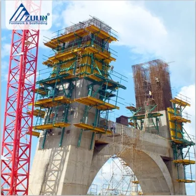 Zulin Q235 Steel Concrete Pouring Auto Climbing Formwork for Construction