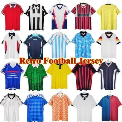 Top Grade Ronaldo Messi Breathable Quick Dry Classic Retro Soccer Jerseys Retro Football Jersey Retro Football Shirt