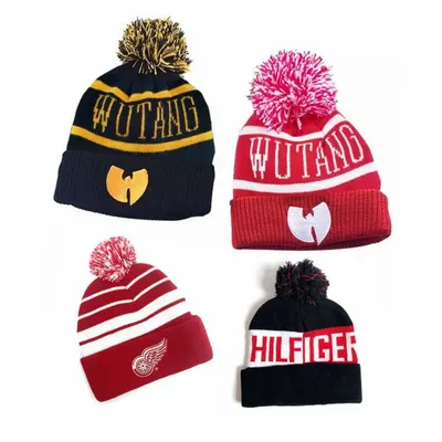 Wholesale Customized Acrylic Knitted Winter Hat Jacquard Weave Embroidered Beanie (CA004)
