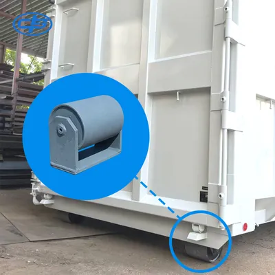 10-15 Ton Rated V-Groove Caster for Refuse Bins & Shipping Containers