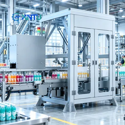 CE Certified Delta Robot Carton Packing Machine Touch Screen for Trays