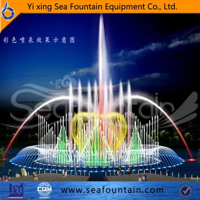 Wooden Package Computer Control Lake Floating Fountain
