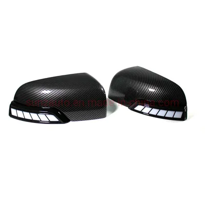 Ycsunz Pickup Accessories ABS Carbon Door Mirror Rim with LED for 2012-2019 Rangert6 T7 T8 or Everest 2015