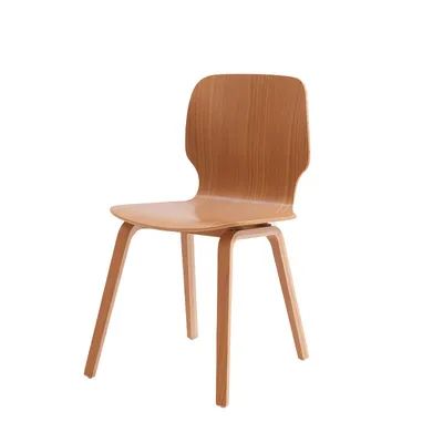 Nordic Solid Wood Designer Backrest Furniture Wooden Dining Chair