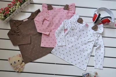 Girls' Long Sleeve Cotton T-Shirt