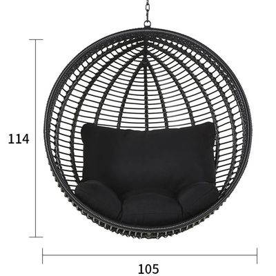 Elegant Outdoor Hanging Chair with Durable PE Rattan Wicker