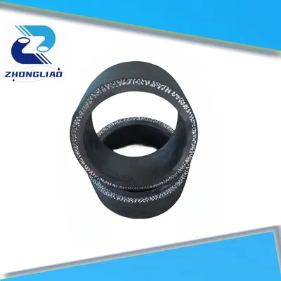 High Pressure Fabric Reinforced Concrete Pump Rubber End Hose 85bar