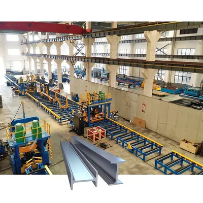Zhouxiang Light Duty H Beam Making Line Welding Line Cutting