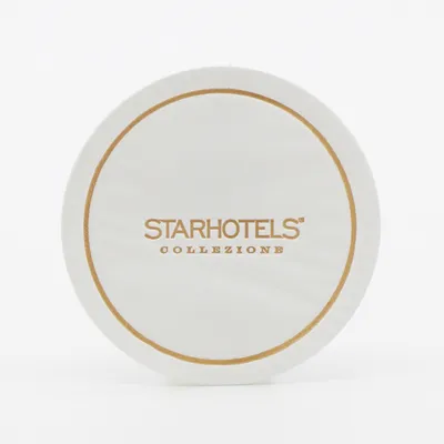Hotel Disposable Paper Cup Coaster with Printing Logo