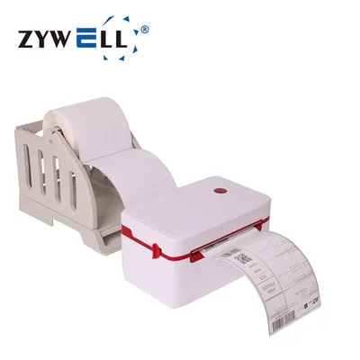 110mm 4 Inch 4 X 6 Thermal Shipping Label Printers Zy909 Inkless Thermal Waybill Printer