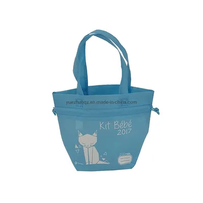 Nonwoven Drawstring Promotion Bag Small Handle Bag Vanity Bag