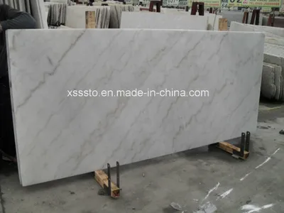 High Polished White Marble Slab, Chinese Guangxi White Marble