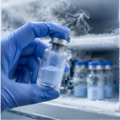 Ghk-Cu Copper Peptide Lyophilized Vials Cosmetic Raw Powder Bulk Factory Supply