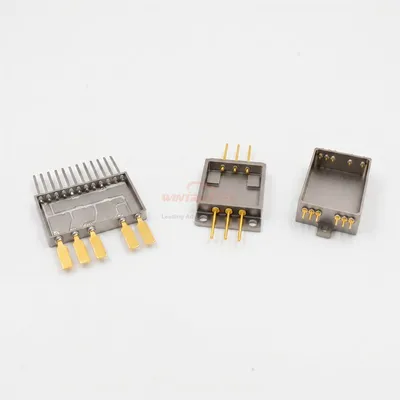 Hermetic Power Package Housing with Gold Plated Flat Ribbon Leads