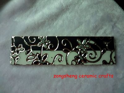 Ceramic Polished Border with Silver Coating