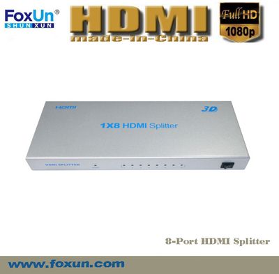 HDMI 1*8 Splitter Support 3D at 1080p