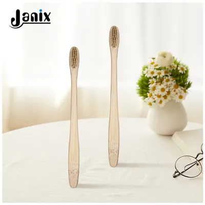 Gentle Adult Bamboo Toothbrush Natural Organic Eco Friendly Biodegradable Soft Bristle for Sensitive Gums