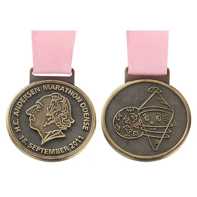 Custom Blank 3D Gold Award Marathon Running Metal Sport Medal