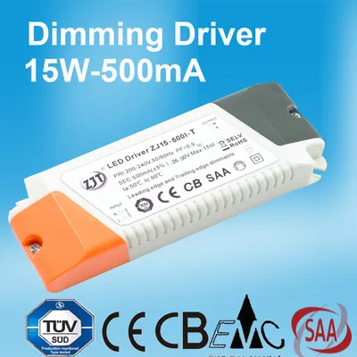 15W 500mA Dimmable LED Power Supply with Ce CB SAA