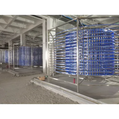 Low Vibration Customization Automatic Spiral Continuous Freezing Equipment for Pastries