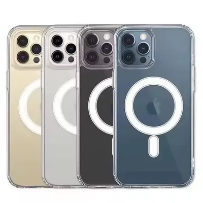 OEM Order Available TPU Mobile Cell Cover Bulk Wholesale Case Transparent Magnetic Clear Phone Cases for iPhone 17 16 15 14 13 12 11 PRO Max