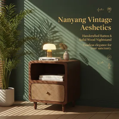 Multi-Drawer Bedside Cabinet, Neat Storage for Bedroom Sundries Furniture Bedside Table