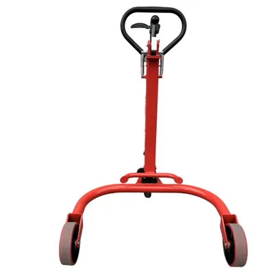 Durable 350kg Hand Hydraulic Drum Stacker Mobile Oil Barrel Mover Manual Drum Carrier Lifting Cart Drum Stacker