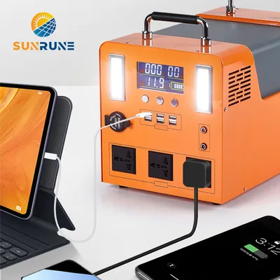Outdoor Power Supply 1500W Powerbank Charging Rechargeable Solar Generator Portable Power Station