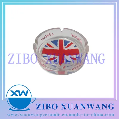 Customized Printing 10 Cm Glass Ashtray with Hot Selling Good Price Souvenir Ashtray