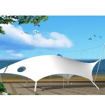 All-Weather Sun Rain Snow Membrane Structure Landscape Shelter Heavy Duty