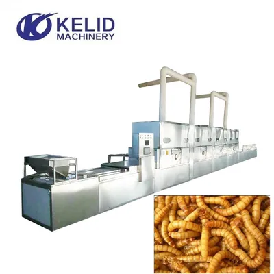 High Efficiency Microwave Drying Machine for Mealworms