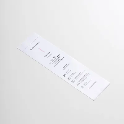 Multi-Language Digital Printing Washable Care Label for Clothing