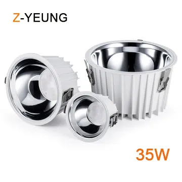 35W White Aluminum Alloy Anti Glare LED Downlight LED Ceiling Light
