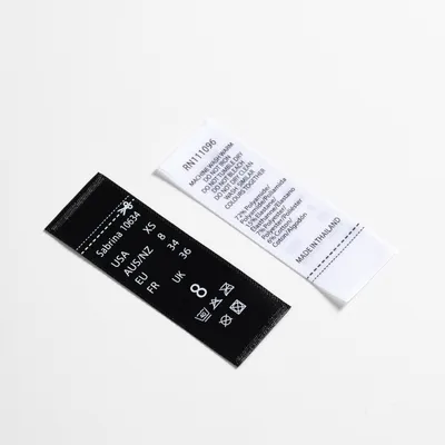 Garment Accessories Clothing Label Instruction Care Label