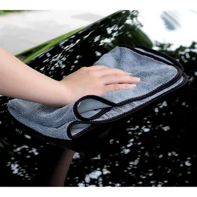 Super Absorbent Lint Free Large Double Layer Microfiber Car Drying Towel