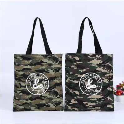 OEM Factory Fashion Ladies Tote Handbag Reusable Shopping Canvas Bag