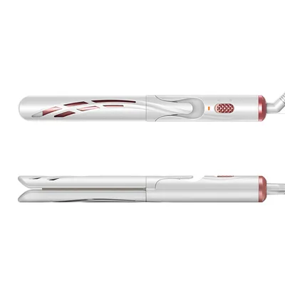 HS-2020 2 in 1 Hair Straightener and Curler Professional Fast Ceramic Wide Plate Ionic Flat Iron Hair Straightener