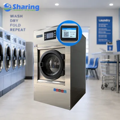 15kg Cashless Card Payment Laundry Washer Extractor- Commercial Self-Service Laundry Machine