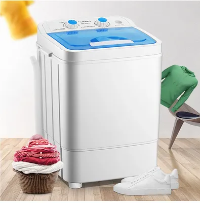 Washing and Dehydration 7.5kg Small Washing Machine with Spin Dryer Basket