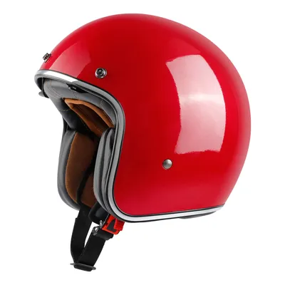 Retro Motorcycle Open Face Helmets with Inner Visor in DOT